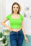 153951 Kare Yaka Kaskorse Crop Tshirt